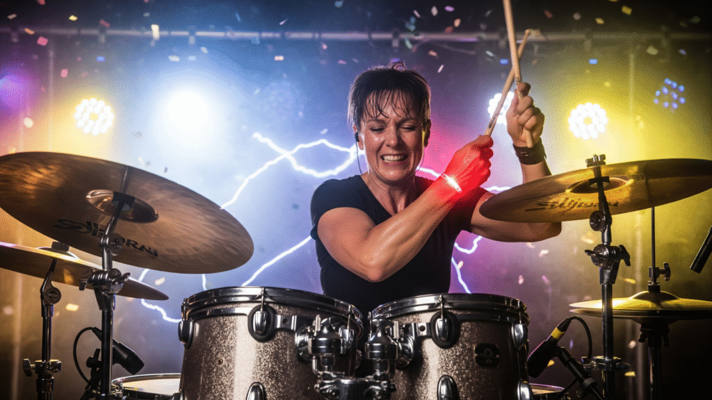 a musician with high risk of carpal tunnel syndrome